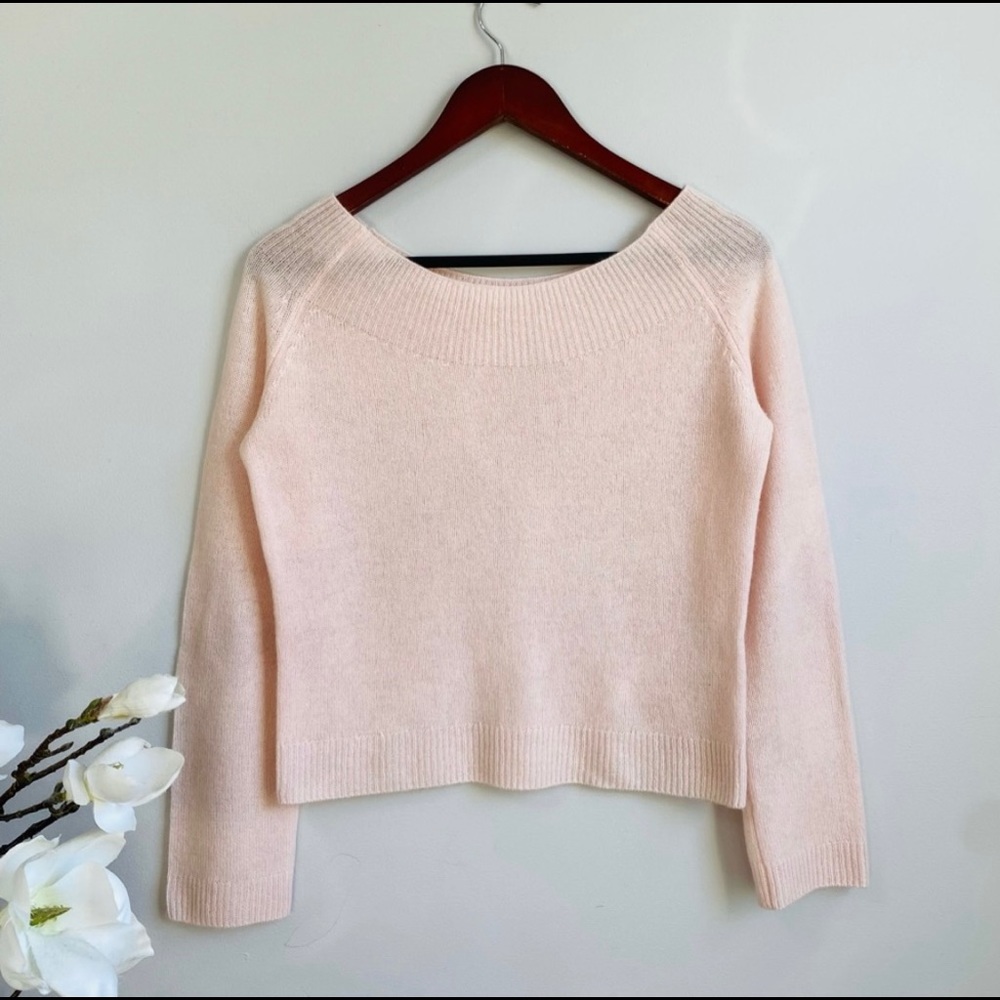 Reformation Cashmere Boar Neck Sweater